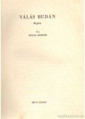Márai Sándor - Válás Budán