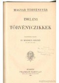 Dr. Márkus Dezső - 1903. évi törvénycikkek
