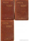 - "Hütte" - Des Ingenieurs Taschenbuch I-III.