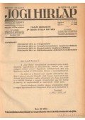 Dr. Boda Gyula (szerk.) - Jogi hirlap 1938. XII. évfolyam 1-52. szám (teljes)
