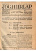 Dr. Boda Gyula (szerk.) - Jogi hirlap 1935. IX. évfolyam 1-52. szám (teljes)