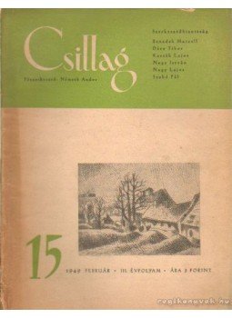 Németh Andor - Csillag 1949. február 15. Németh Andor - Csillag 1949. február 15., Budapest 1949 antikvár könyv