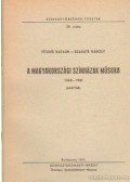 Földes Katalin- Szakáts Károly - A magyarországi színházak műsora 1960-1961