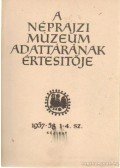 Szendrey Ákos,Dumanovszky György - A Néprajzi Múzeum adattárának értesitője 1957-58 1-4. sz