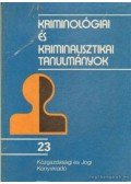 Gödöny József - Kriminológiai és kriminalisztikai tanulmányok 23.