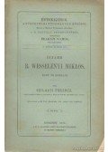 Szilágyi Ferenc - Ifjabb B. Wesselényi Miklós élet- és korrajz