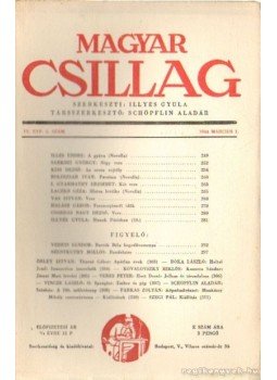 Illyés Gyula - Magyar Csillag 1944. március 5. szám Illyés Gyula - Magyar Csillag 1944. március 5. szám, Budapest 1944 antikvár könyv