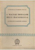 Vargha Balázs - A magyar irodalom helyi hagyományai