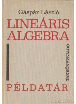 Gáspár László - Lineáris algebra példatár Gáspár László - Lineáris algebra példatár, Budapest 1971 antikvár könyv