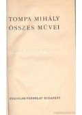 Tompa Mihály - Tompa Mihály összes művei