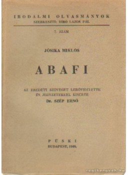 Jósika Miklós - Abafi Jósika Miklós - Abafi, Budapest 1948 antikvár könyv
