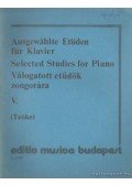 Teöke Marianne - Ausgewählte Etüden für Klavier / Selected Studies for Piano / Válogatott etűdök zongorára V.