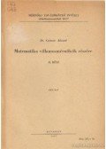Császár Ákosné, dr. - Matematika villamosmérnökök részére II. rész