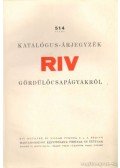  - 514 számú katalógus-árjegyzék RIV gördülőcsapágyakról
