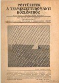 Gombocz Endre,Szabó-Patay József - Pótfüzetek a Természettudományi Közlönyhöz 1942. április-június 74. kötet 2. szám 226.füzet