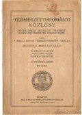 Gorka Sándor,Ilosvay Lajos - Természettudományi Közlöny 1924. szeptember-október