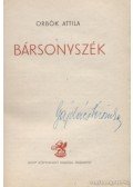 Orbók Attila - Bársonyszék