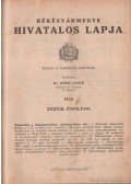 Dr. Ugrin László (szerk.) - Békésvármegye hivatalos lapja 1935. XXXVIII. évfolyam (teljes)