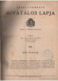 Dr. Haviár Lajos (szerk.) - Békés vármegye hivatalos lapja 1940. XLIII. évfolyam