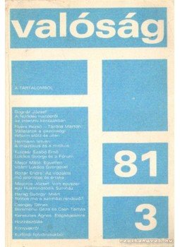 Kőrösi József - Valóság 81-3 Kőrösi József - Valóság 81-3, Budapest 1981 antikvár könyv