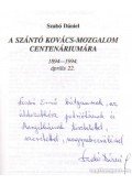 Szabó Dánielné - A Szántó Kovács-mozgalom centenáriumára (dedikált)