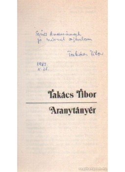 Takács Tibor - Aranytányér Takács Tibor - Aranytányér, Budapest 1985 antikvár könyv