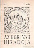 Szabó János Győző - Az egri vár hiradója 1975. 11. szám