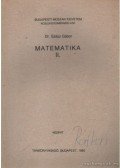 Dr. Szász Gábor - Matematika II.