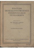 Halász László - Magyar irodalomtörténet összefoglaló tételekben