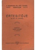 Raskó Kálmán - A Szarvasi Ág. Hitv. Evang. Gimnázium Értesítője az 1927-28. tanévről