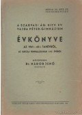 Dr. Nádor Jenő - A Szarvasi Ág. Hitv. Evang. Vajda Péter Gimnázium Évkönyve az 1941-42-i tanévről