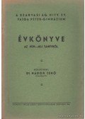 Dr. Nádor Jenő - A Szarvasi Ág. Hitv. Evang. Vajda Péter Gimnázium Évkönyve az 1939-40-i tanévről