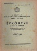 Paál Samu - A Szarvasi Magyar Királyi Állami Polgári Leányiskola Évkönyve az 1940-41. tanévről