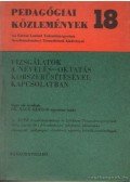Dr. Nagy Sándor - Vizsgálatok a nevelés-oktatás korszerűsítésével kapcsolatban