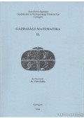 Tóth Zoltán - Gazdasági matematika II.