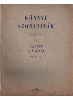 F. Kassai Mária-Hernádi Lajosné-Hajdu Miklósné-Komjáthy Aladárné - Könnyű szonatinák, Budapest 1964 antikvár könyv