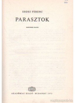 Erdei Ferenc - Parasztok Erdei Ferenc - Parasztok, Budapest 1973 antikvár könyv