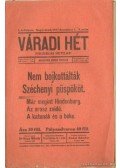 Nagy Mihály dr. - Váradi Hét 1917. december 7. 9. szám