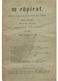 Istóczy Győző (szerk.) - 12 röpirat Második évfolyam XII. füzet, 1882. Szeptember 15.