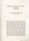 Zimonyi Zoltán - A magyar irodalom és kultúra változásai 1990-1993