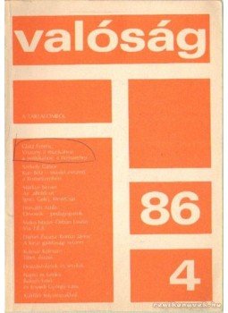 Kőrösi József - Valóság 1986/4 Kőrösi József - Valóság 1986/4, Budapest 1986 antikvár könyv