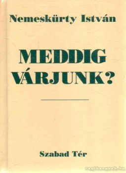 Nemeskürty István - Meddig várjunk? Nemeskürty István - Meddig várjunk?, Budapest 1996 antikvár könyv