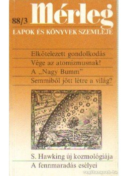 Boór János - Mérleg 1988/3 Boór János - Mérleg 1988/3, Budapest 1988 antikvár könyv