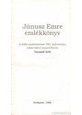 Tasnádi Edit - Júnusz Emre emlékkönyv