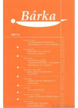 Elek Tibor - Bárka 2001/4. Elek Tibor - Bárka 2001/4., 0 antikvár könyv