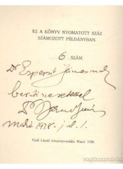 Barna János - Spanyol lírai költészet (dedikált) Barna János - Spanyol lírai költészet (dedikált), Makó 1928 antikvár könyv
