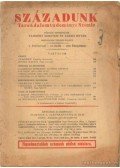 Vámbéry Rusztem- Varró István - Századunk 1930. december V. évf. 10. szám