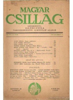 Illyés Gyula - Magyar Csillag 1943. december III. évf. 24. szám Illyés Gyula - Magyar Csillag 1943. december III. évf. 24. szám, Budapest 1943 antikvár könyv