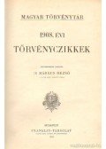 Dr. Márkus Dezső - 1908. évi törvénycikkek
