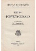 Dr. Térfi Gyula - 1913. évi törvényczikkek